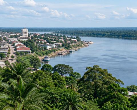 Vue de la ville de Kisangani
