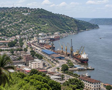Vue de la ville de Matadi