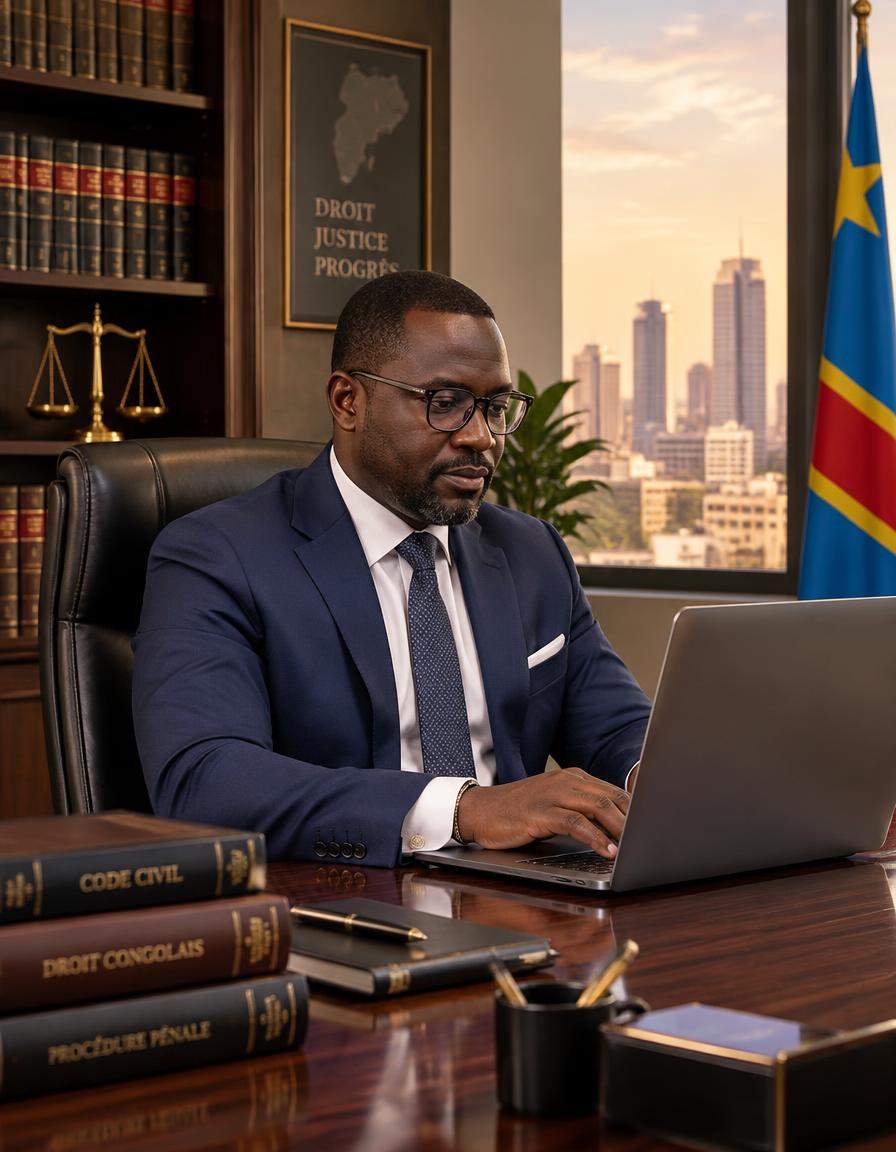 Avocat travaillant dans son bureau